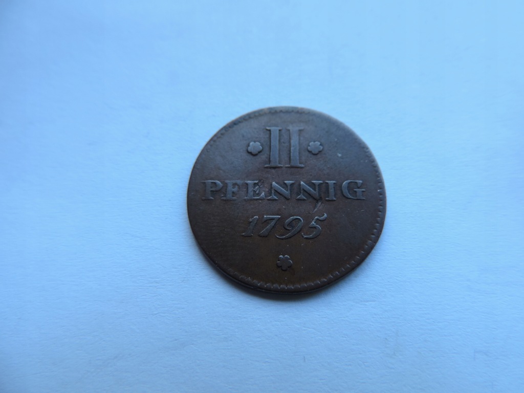 NIEMCY 2 PFENNIG 1795 FRANKFURT