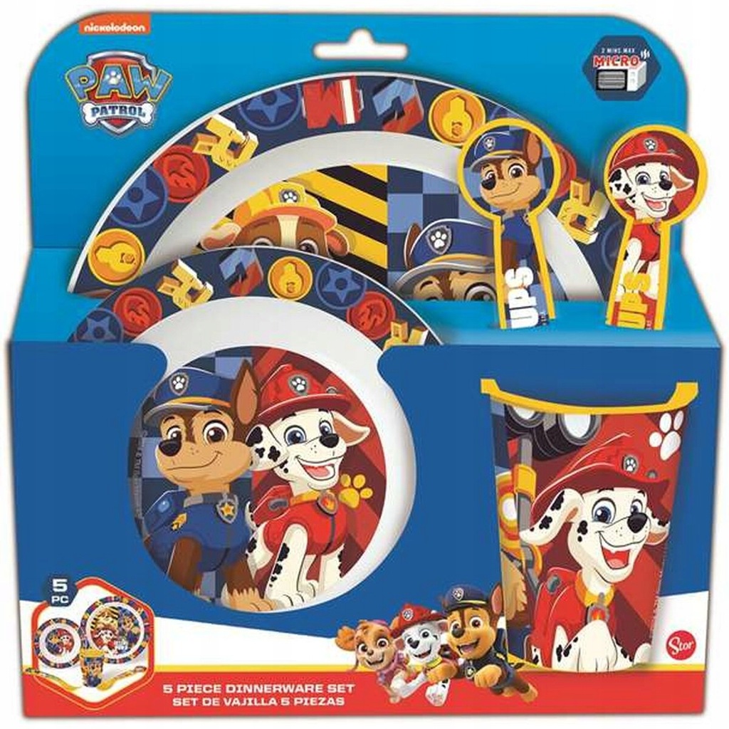 Zestaw naczyń dla dzieci The Paw Patrol Boy Res