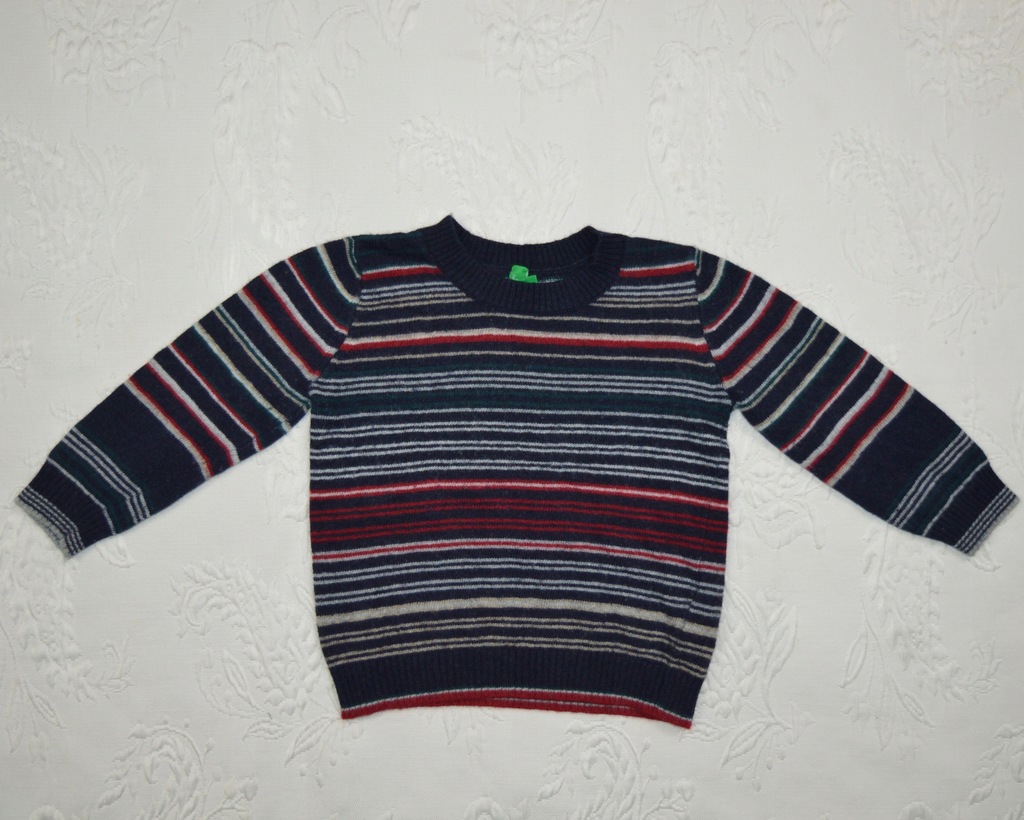 BENETTON SWETER SWETEREK WOOL CASHMERE 12M 80