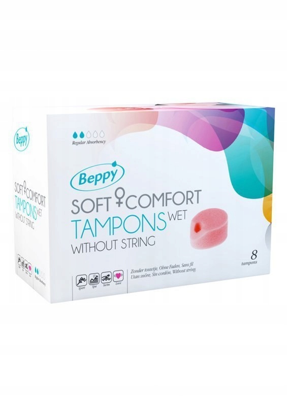 Tampony-BEPPY COMFORT TAMPONS WET 8 PCS