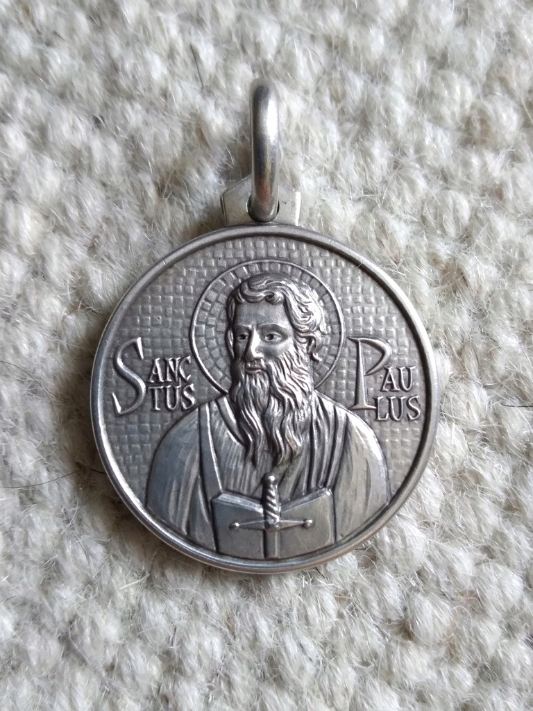 Medalik św. Paweł za Murami z Rzymu posrebrzany
