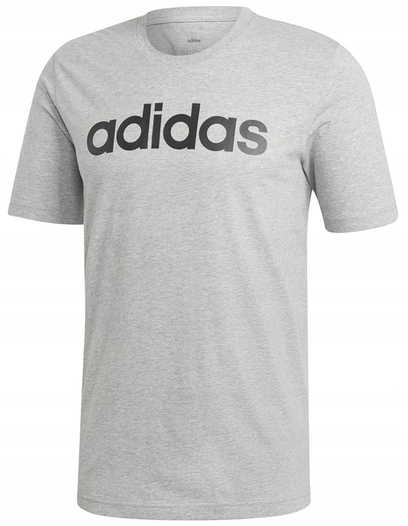 T-SHIRT ADIDAS MĘSKI LIN DU0409 SZARY R. XL