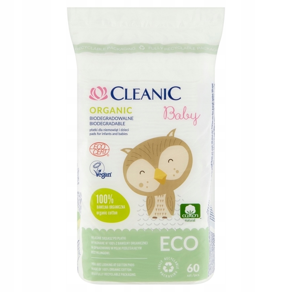 CLEANIC płatki dla niemowląt i dzieci Baby ECO 60s