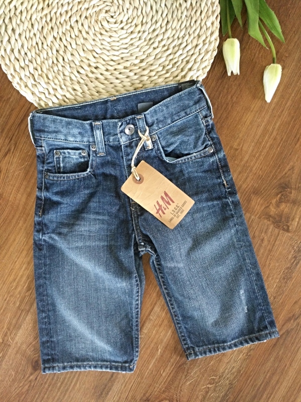 KRÓTKIE SPODENKI JEANSOWE H&M 122 R715 NOWE