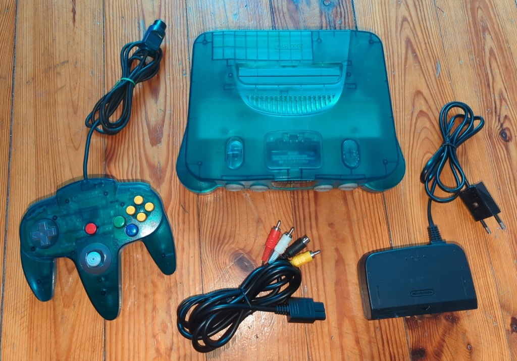 n64 Nintendo 64 limitowana limited PAL EUR cyan