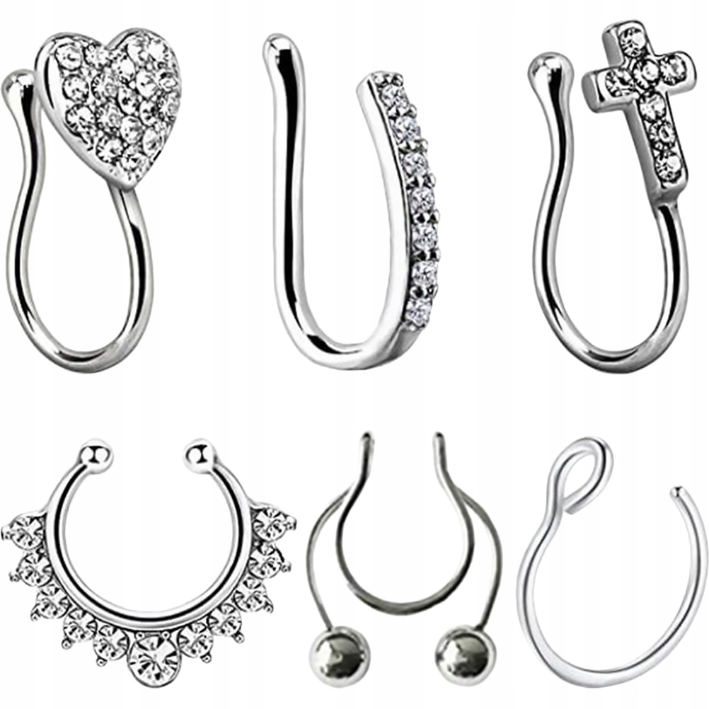Jewelry U-shaped Nose Clip Crystal Nose