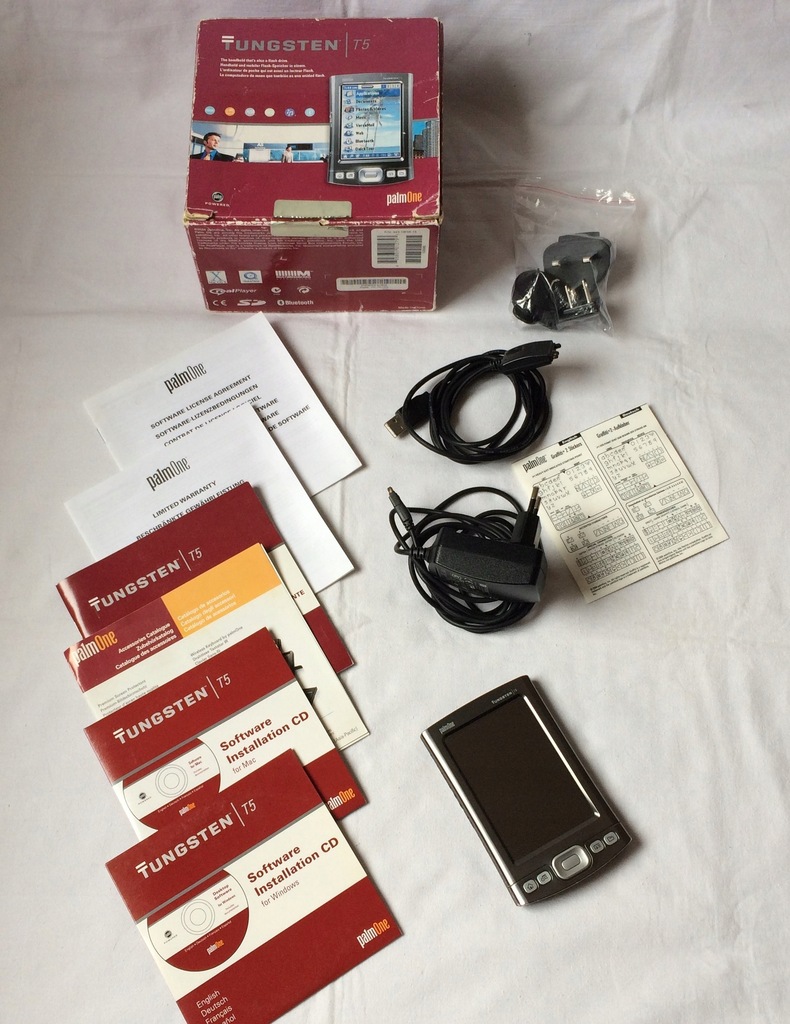 PalmOne Tungsten T5 Palm PDA Palmtop komplet BOX