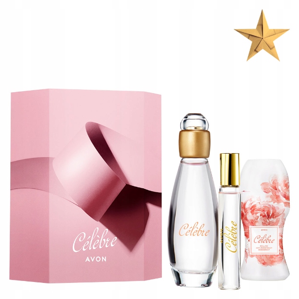 Avon Zestaw Celebre (perfumy+roletka+kulka) - 12584714572 - oficjalne ...