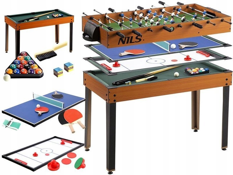 Stol Do Gier 4w1 Bilard Pilkarzyki Cymbergaj Tenis 9424606834 Oficjalne Archiwum Allegro