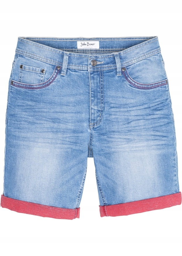 SPODENKI MĘSKIE KRÓTKIE JEANS 64 NIEBIESKIE HM1134