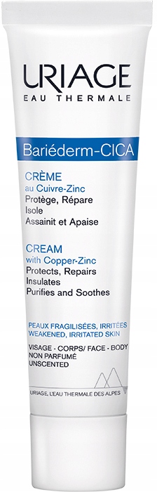 Krem do ciała Uriage Bariederm Cica Cu-Zn do skóry suchej i zniszczonej