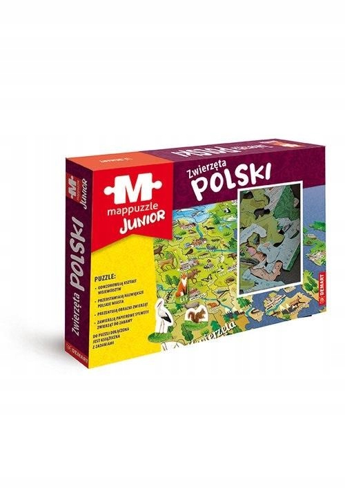 MAPPUZZLE JUNIOR - ZWIERZĘTA POLSKI -