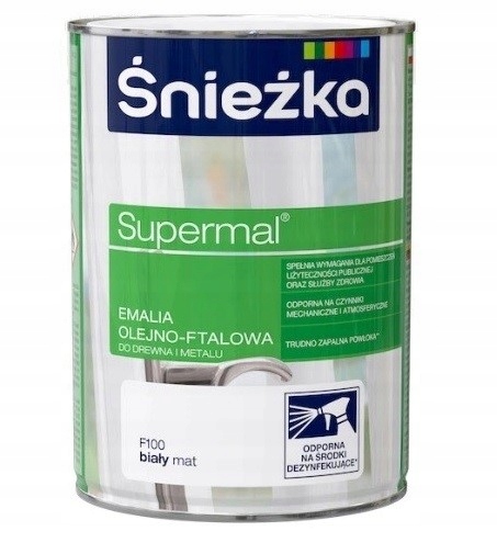 Supermal mat 0.8L Biała