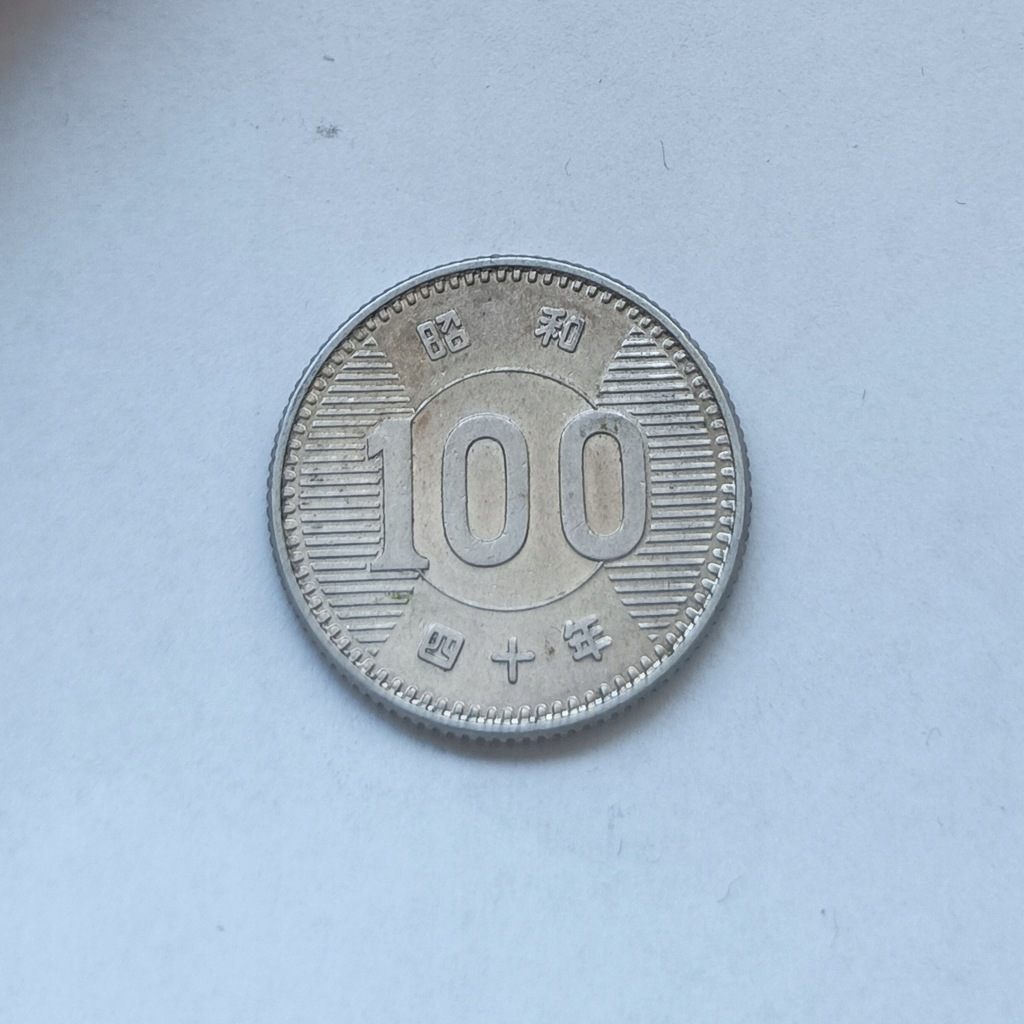 JAPONIA - 100 JEN 1965 - HIROHITO - srebro