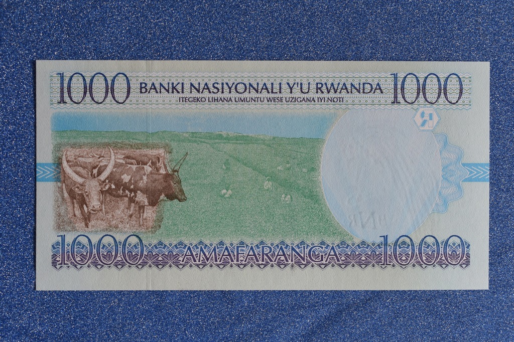 1000 FRANCS, RWANDA, 1998r, UNC