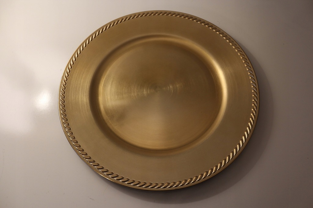 Купить Золотая тарелка, 32,8 см, свадебная посуда МЕГА: отзывы, фото, характеристики в интерне-магазине Aredi.ru