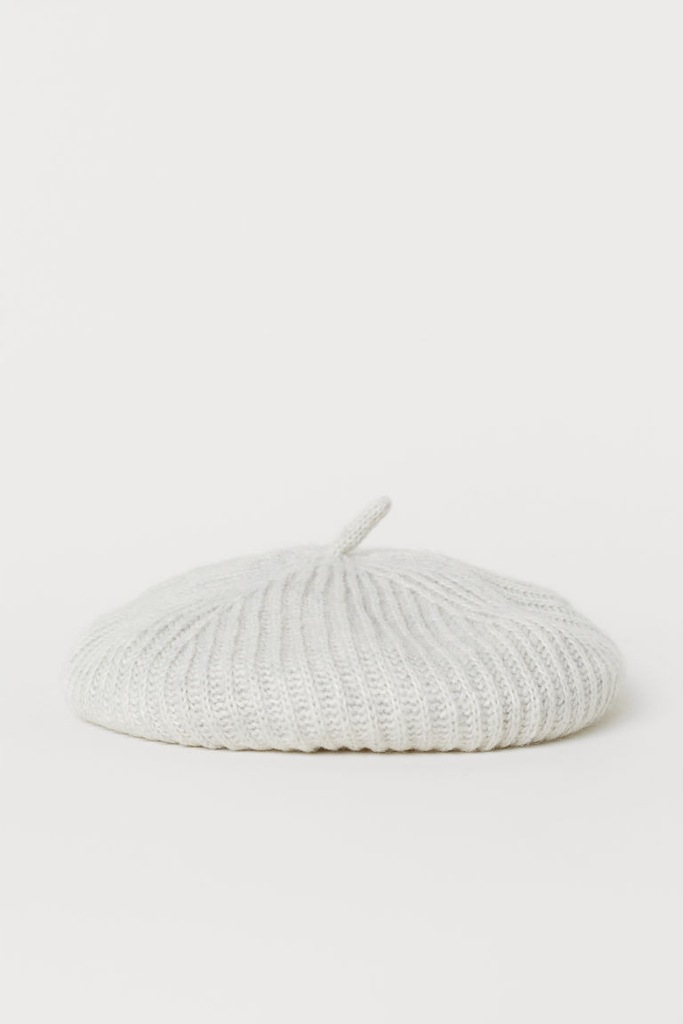 H&M Beret w strukturalny splot