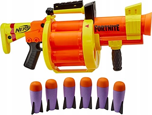 HASBRO NERF FORTNITE Wyrzutnia GL + 6 rakiet