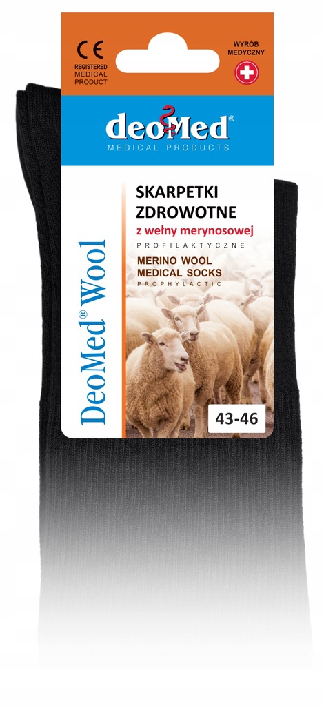 Skarpetki medyczne bezuciskowe DeoMed Wool 35-38