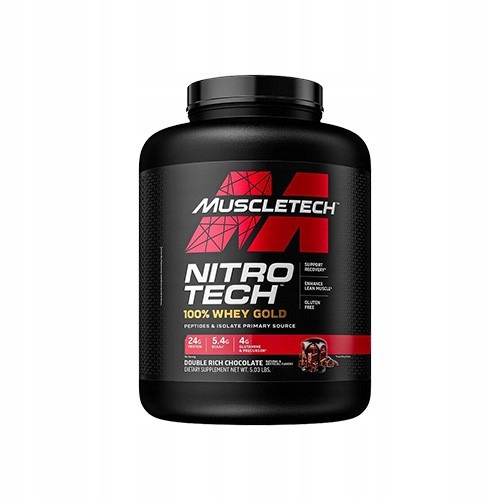MuscleTech Nitro Tech Białko 100% Whey Gold o smak