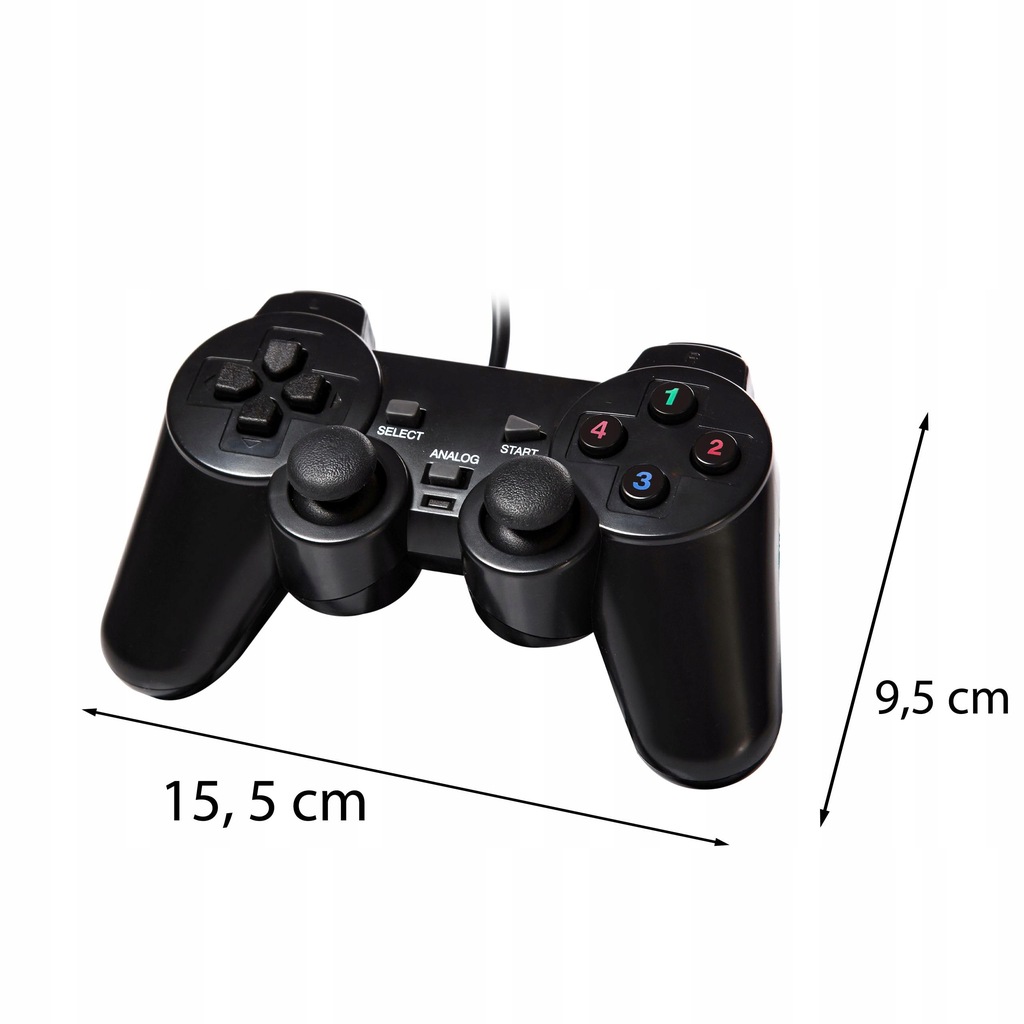 Retoo Kontroler Pc PS3, Pad Joystick, Gry, Kabel,