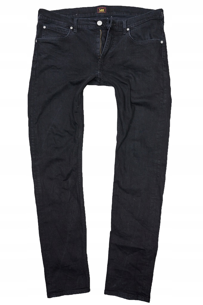 LEE LUKE SLIM JEANSY spodnie męskie czarne PREMIUM 34/34 pas 90