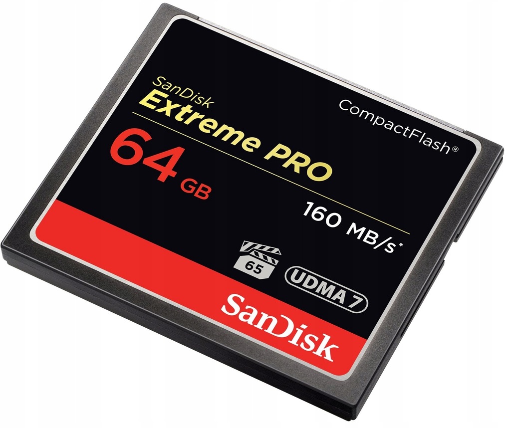 Купить Карта CompactFlash VPG-65 SANDISK Extreme PRO 64 ГБ: отзывы, фото, характеристики в интерне-магазине Aredi.ru