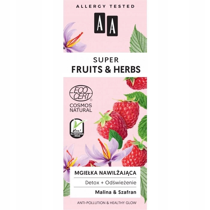 Super Fruits & Herbs mgiełka nawilżająca detox