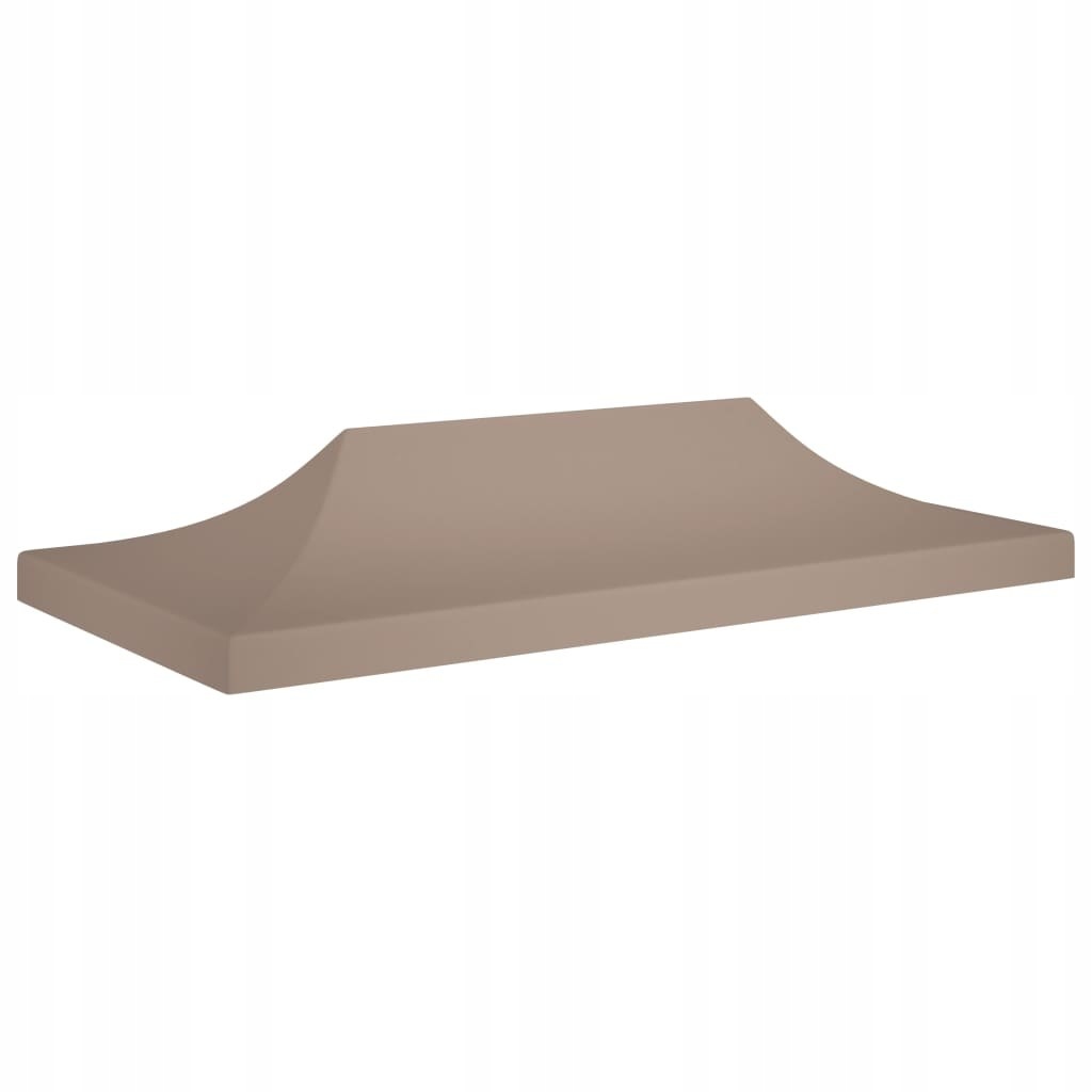 VidaXL Dach do namiotu imprezowego, 6 x 3 m, taupe