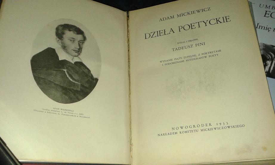 Adam Mickiewicz - Dzieła poetyckie 1933 r.