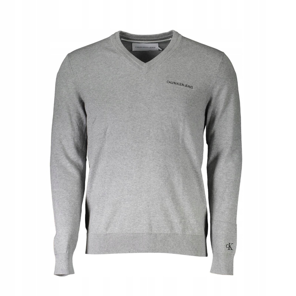 CALVIN KLEIN Sweter męski szary J30J305602 XL