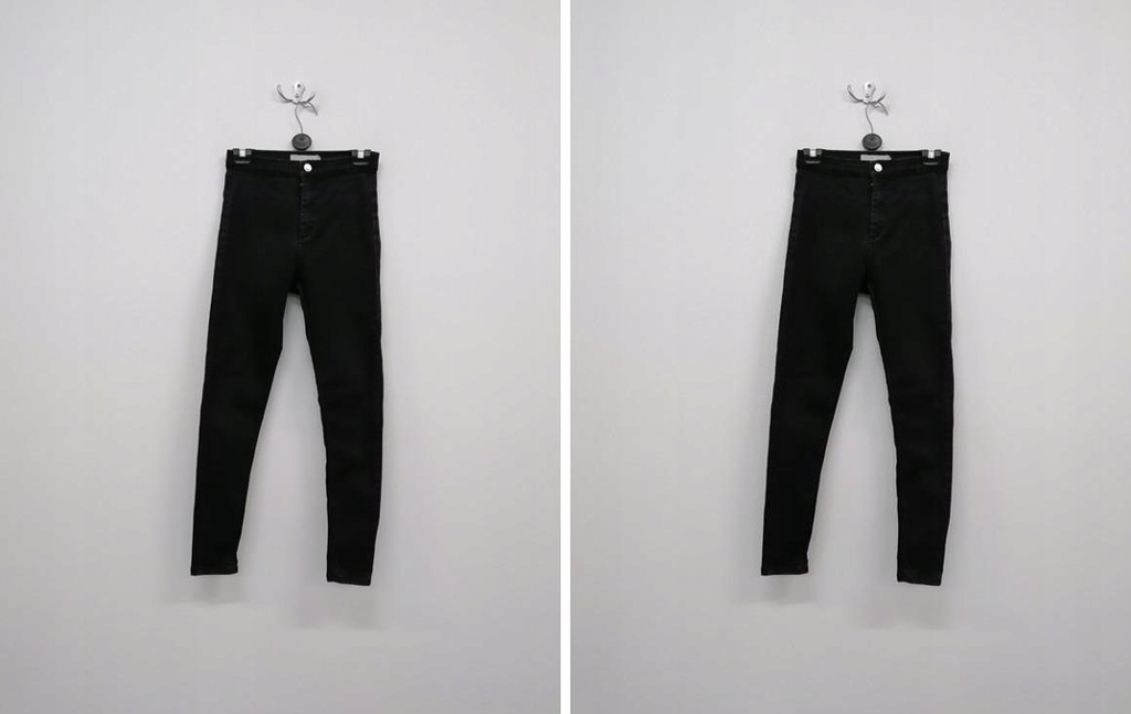 D115N5 TOPSHOP SPODNIE JEANSOWE CZARNE 28/32