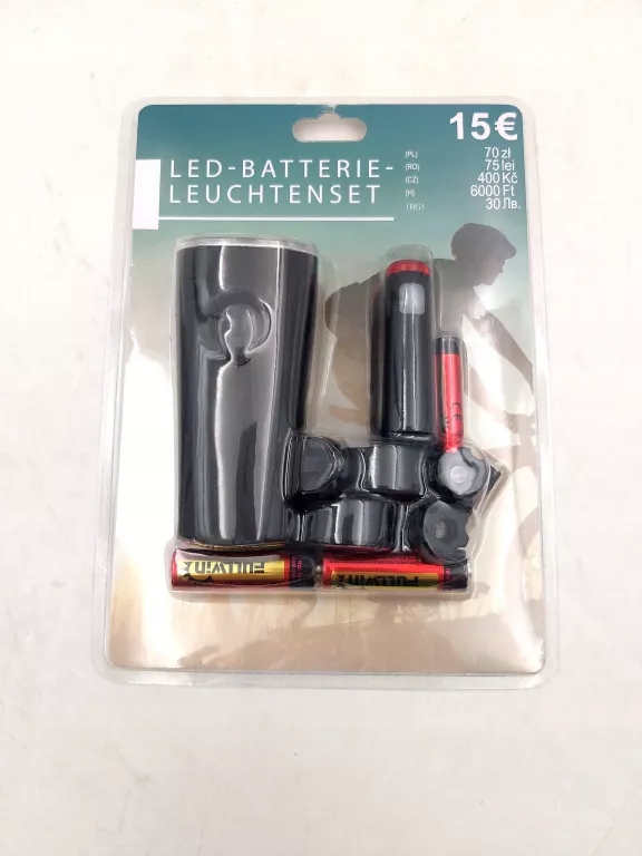 LAMPKA ROWEROWA LED TYŁ PRZÓD BATERIE