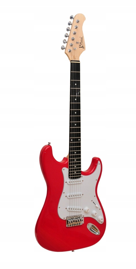 GITARA ELEKTRYCZNA PRIMA ST-350 RED+POKROWIEC,KOST