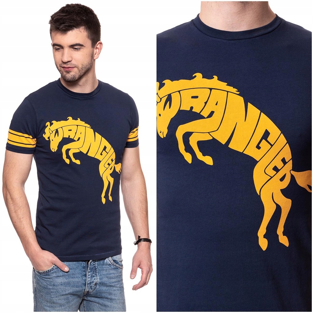 WRANGLER RUGBY TEE MĘSKA KOSZULKA T-SHIRT LOGO M