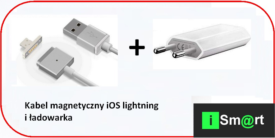 Kabel magnetyczny ładowarka iPhone 5 5S 6 6S iPad