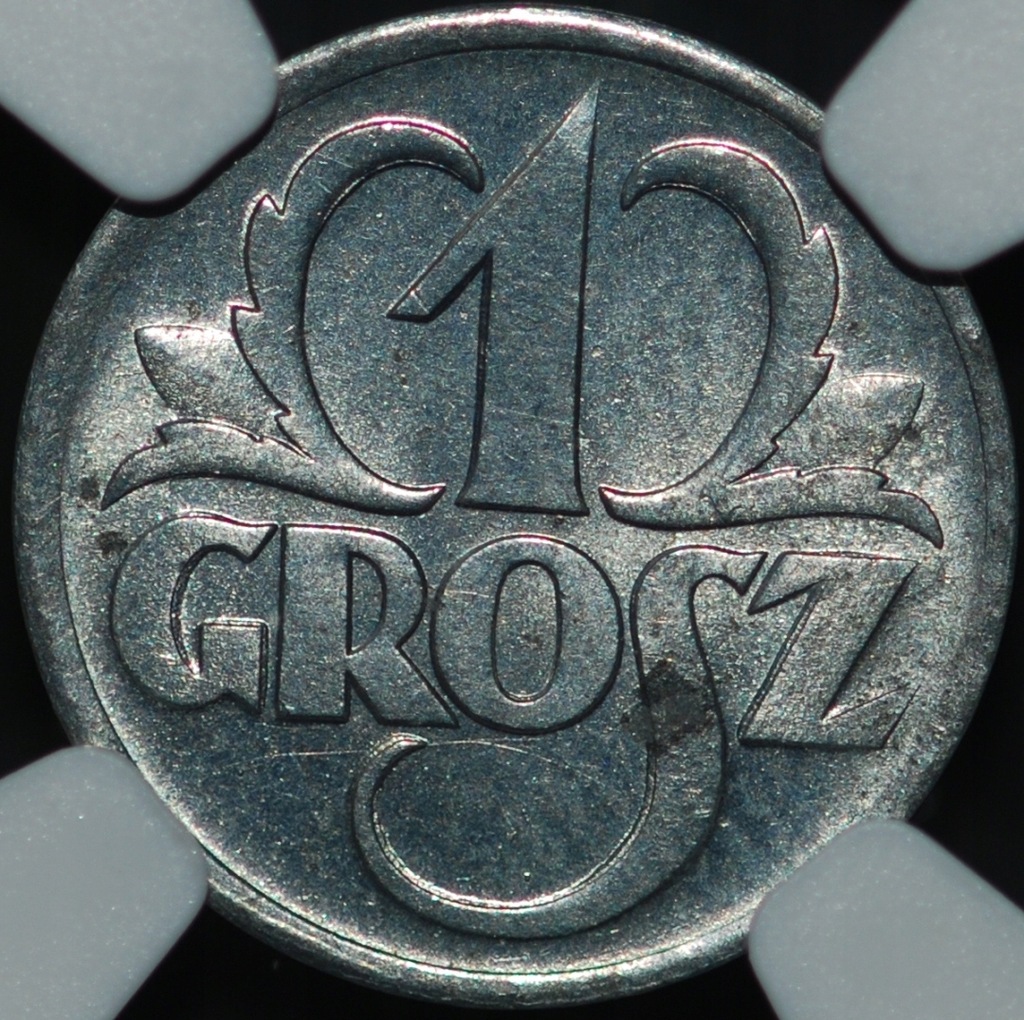 1 grosz 1939 GG - MS 63 - NGC - PROOFLIKE - PL