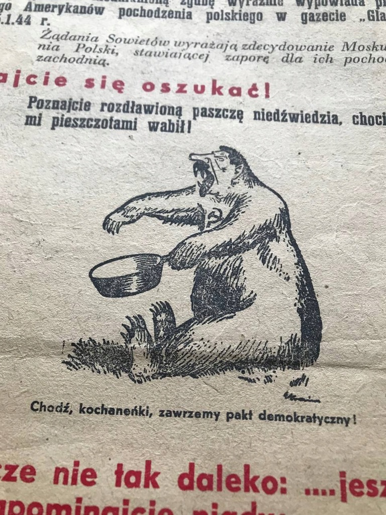 Niemiecka propaganda po polsku, Stalin, 1944