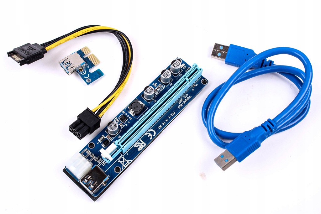 Riser USB3.0 PCI-E PCI 1x-16x 6PIN SATA