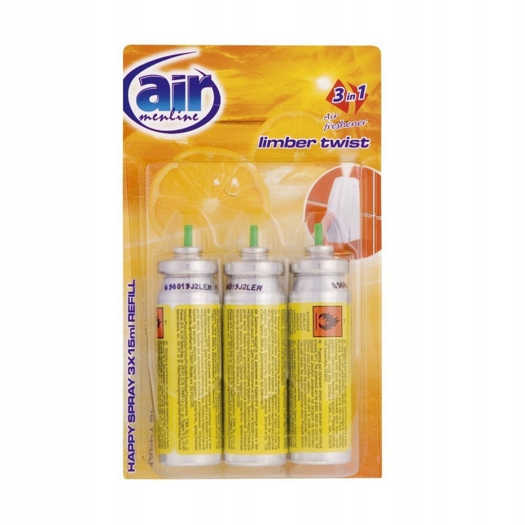 Odświeżacz air MENLINE 3x15ml zapas lim