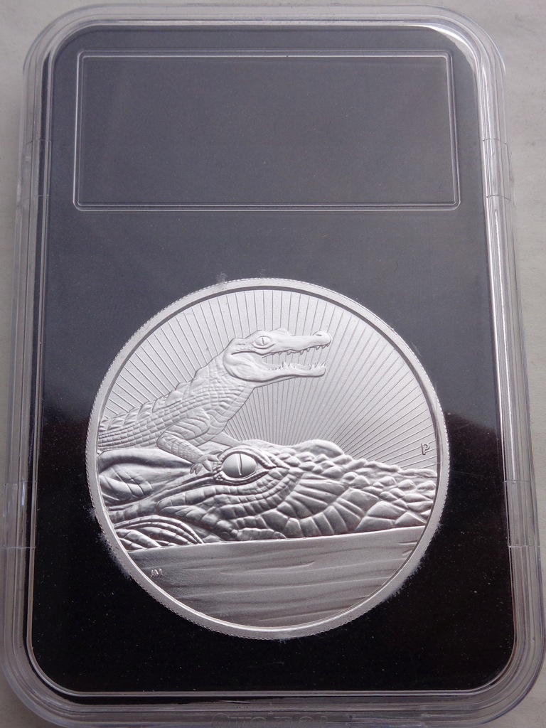 AUSTRALIA - 2 DOLARY 2019 KROKODYL - 2 UNCJE AG999