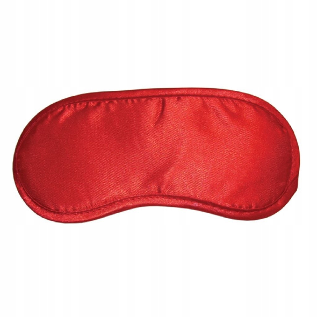 Opaska na oczy czerwona - S&M Satin Blindfold