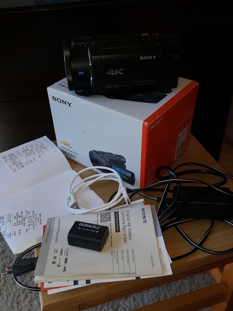 Sony FDR-AX53 kamera 4K (świetny stan)