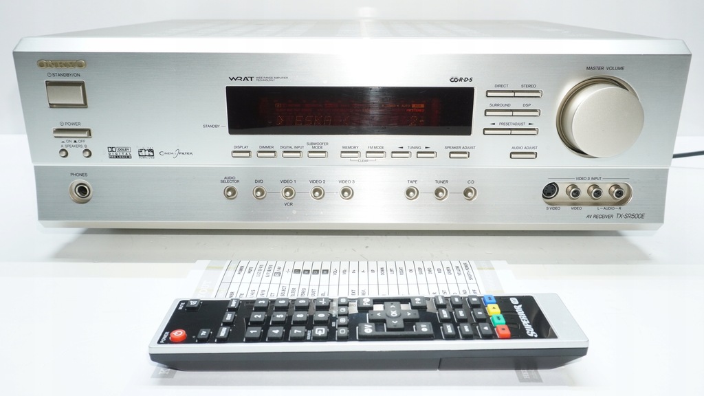 Amplituner Onkyo TXSR500E 5.1 PILOT GWARANCJA 11404259700