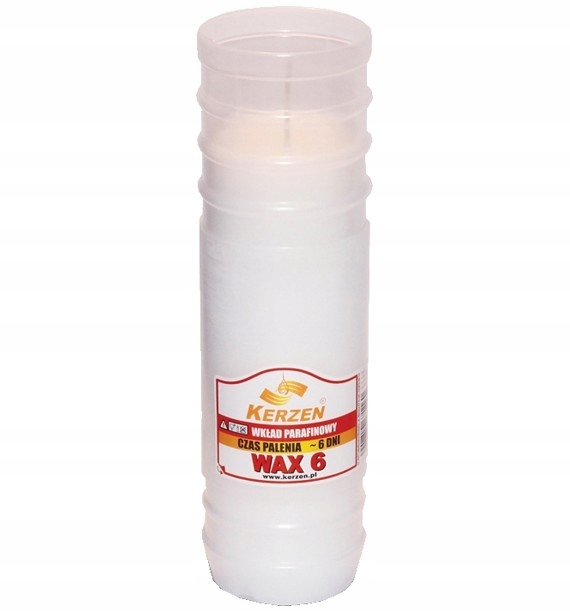 Kerzen Wax 6 dni wkład do zniczy parafinowy -24szt