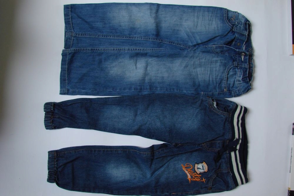 2 pary spodni Jeans 104 3 4 latka Mayoral i Disney