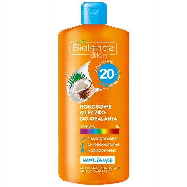 Bielenda kokosowe mleczko do opalania SPF20 200ml