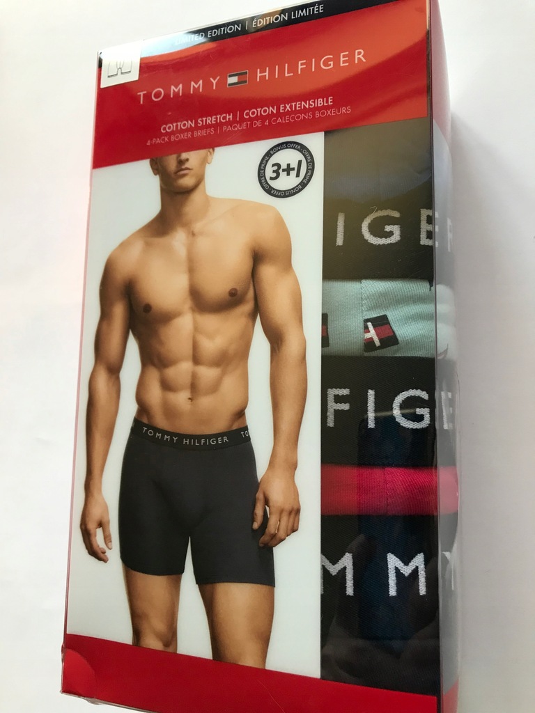BOKSERKI męskie TOMMY HILFIGER S 4 pak WYPRZEDAŻ !