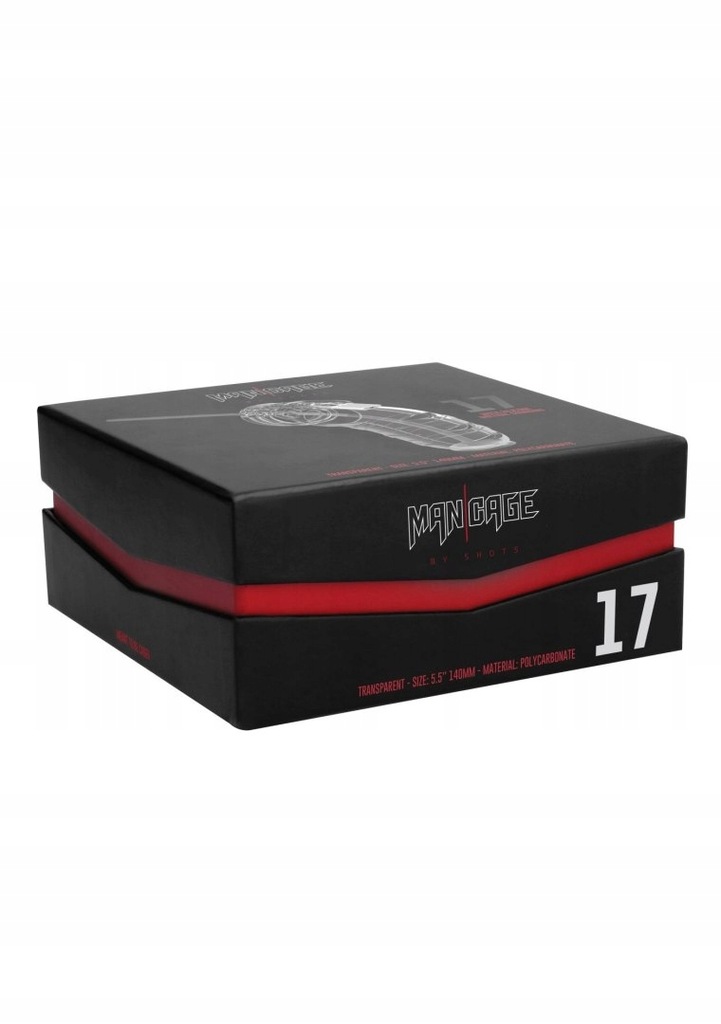 Model 17 - Chastity - 5.5"""" - Cock Cage - Transpar