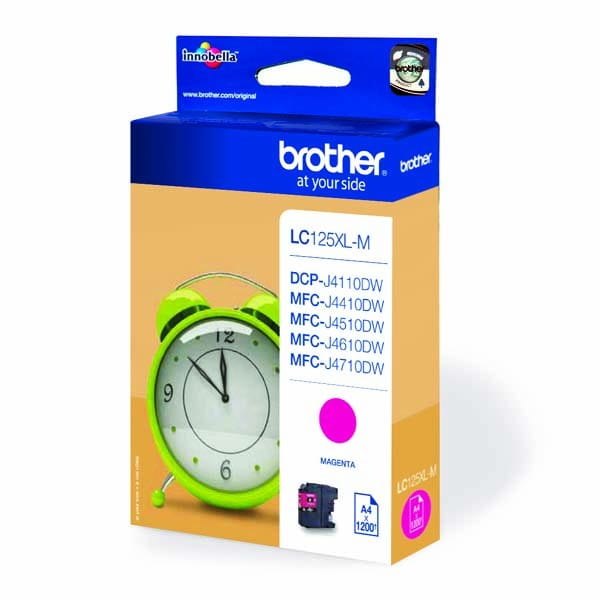 Brother oryginalny ink / tusz LC-125XLM, magenta,